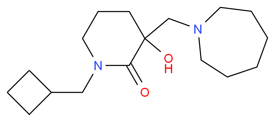 3-(1-azepanylmethyl)-1-(cyclobutylmethyl)-3-hydroxy-2-piperidinone_Molecular_structure_CAS_)
