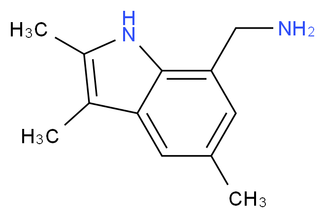 (2,3,5-trimethyl-1H-indol-7-yl)methanamine_Molecular_structure_CAS_)