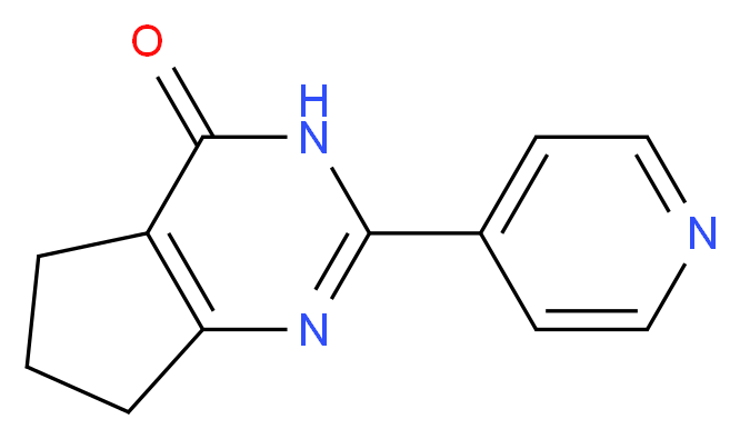 2-(pyridin-4-yl)-3H,4H,5H,6H,7H-cyclopenta[d]pyrimidin-4-one_Molecular_structure_CAS_)