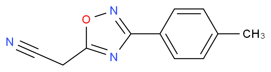 [3-(4-methylphenyl)-1,2,4-oxadiazol-5-yl]acetonitrile_Molecular_structure_CAS_58599-00-1)