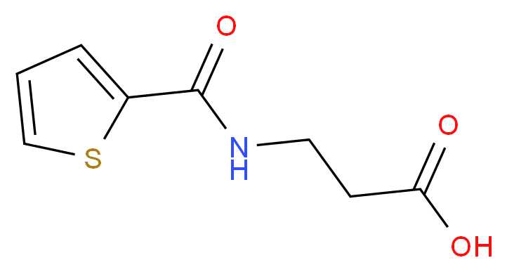 3-[(thien-2-ylcarbonyl)amino]propanoic acid_Molecular_structure_CAS_36855-32-0)
