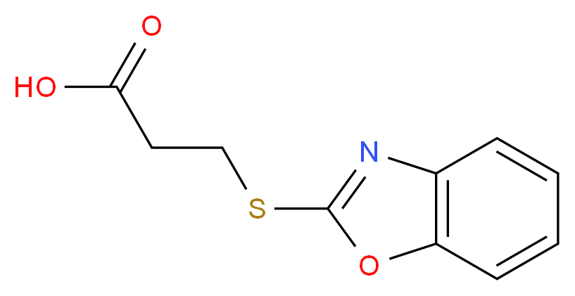 3-(Benzooxazol-2-ylsulfanyl)propionic acid_Molecular_structure_CAS_60788-67-2)