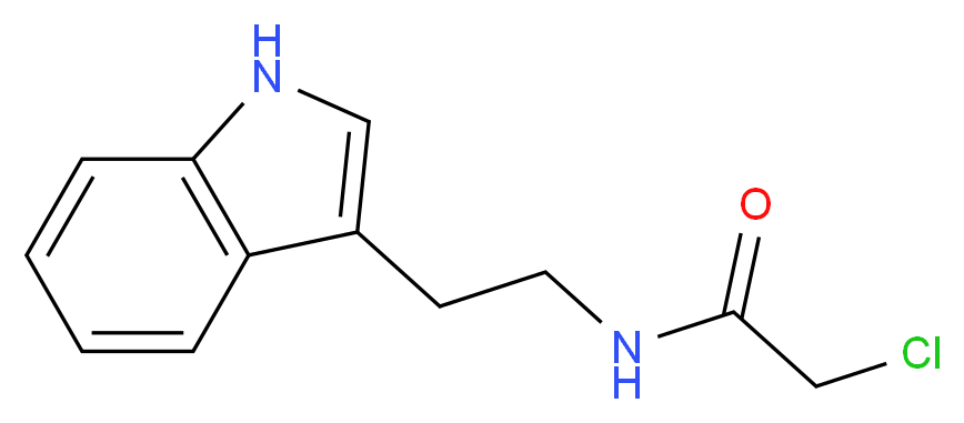 2-Chloro-N-[2-(1H-indol-3-yl)ethyl]acetamide 98%_Molecular_structure_CAS_)