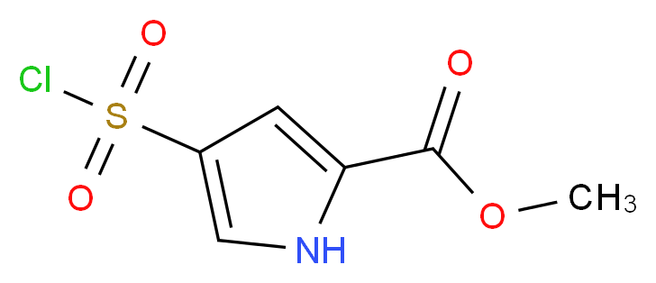 methyl 4-(chlorosulfonyl)-1H-pyrrole-2-carboxylate_Molecular_structure_CAS_)