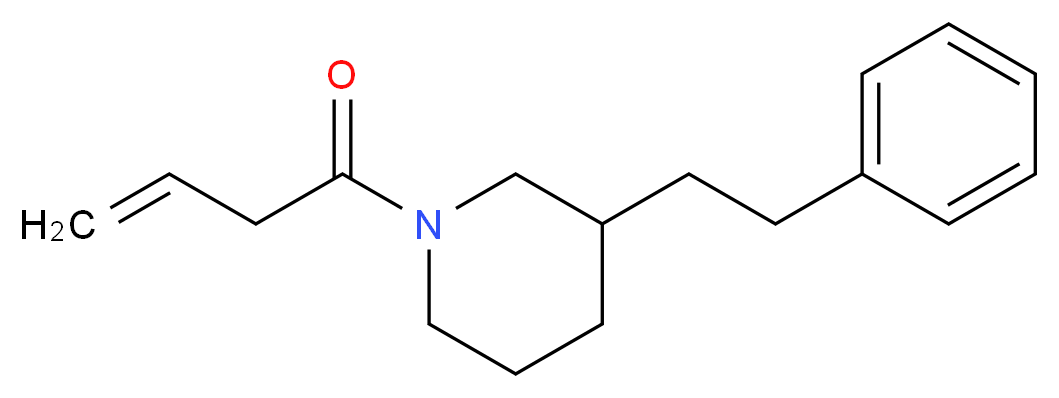 1-(3-butenoyl)-3-(2-phenylethyl)piperidine_Molecular_structure_CAS_)