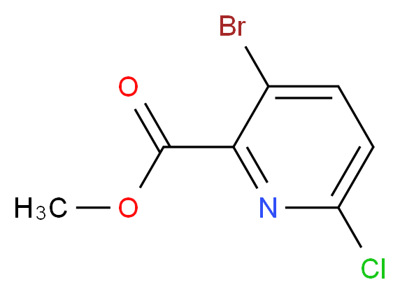 Methyl 3-bromo-6-chloropicolinate_Molecular_structure_CAS_1214328-96-7)
