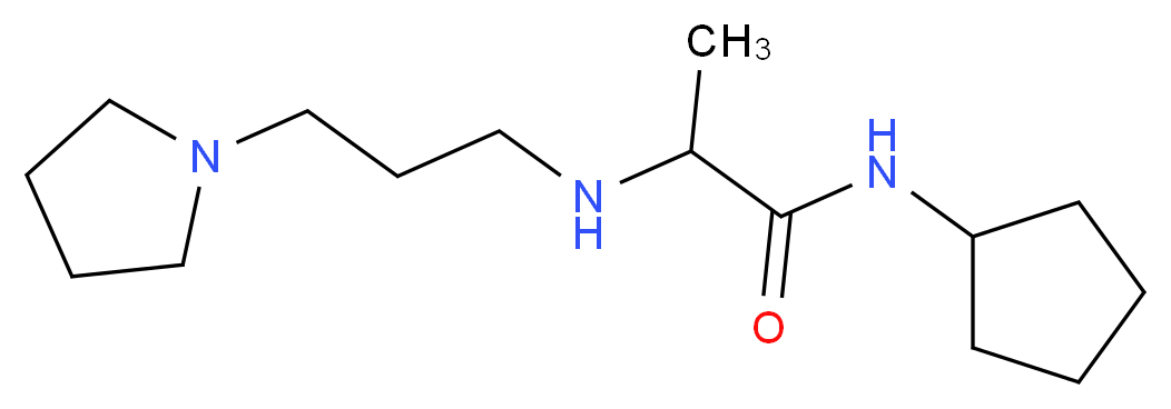 N-cyclopentyl-2-[(3-pyrrolidin-1-ylpropyl)amino]propanamide_Molecular_structure_CAS_)