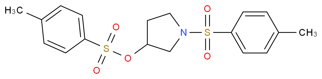 1-Tosyl-3-pyrrolidinol Tosylate_Molecular_structure_CAS_131912-34-0)