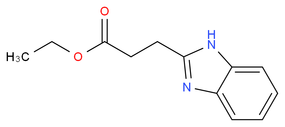 ethyl 3-(1H-benzimidazol-2-yl)propanoate_Molecular_structure_CAS_)