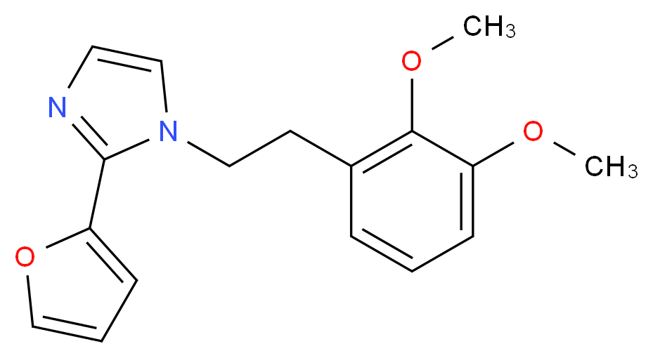 1-[2-(2,3-dimethoxyphenyl)ethyl]-2-(2-furyl)-1H-imidazole_Molecular_structure_CAS_)