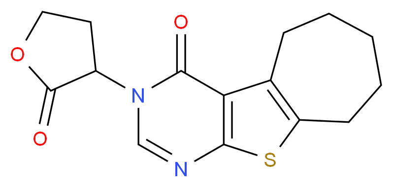 3-(2-oxotetrahydrofuran-3-yl)-3,5,6,7,8,9-hexahydro-4H-cyclohepta[4,5]thieno[2,3-d]pyrimidin-4-one_Molecular_structure_CAS_)