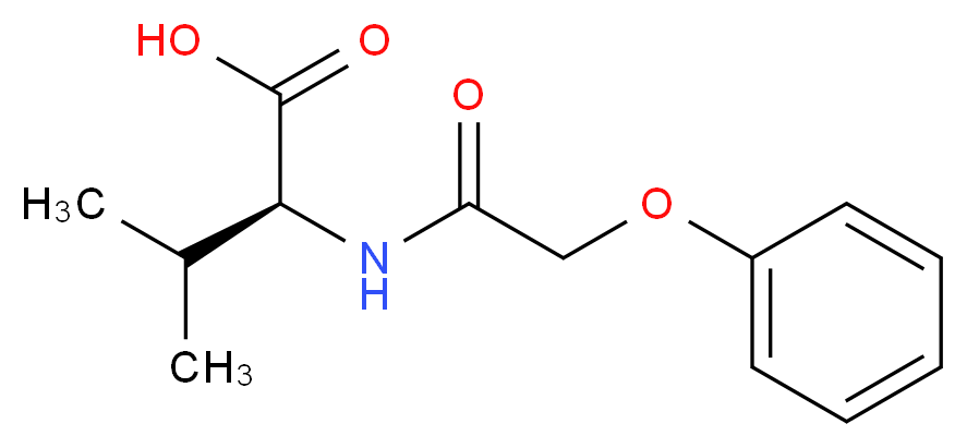 (2S)-3-methyl-2-[(phenoxyacetyl)amino]butanoic acid_Molecular_structure_CAS_)