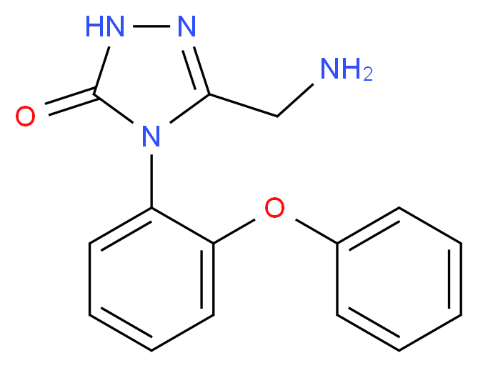 5-(aminomethyl)-4-(2-phenoxyphenyl)-2,4-dihydro-3H-1,2,4-triazol-3-one_Molecular_structure_CAS_)