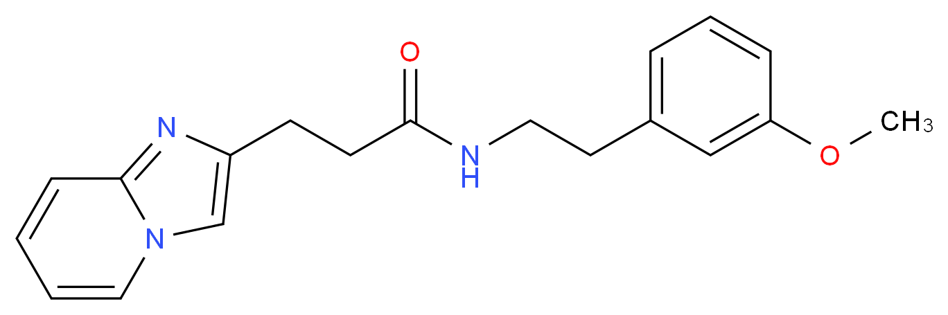3-imidazo[1,2-a]pyridin-2-yl-N-[2-(3-methoxyphenyl)ethyl]propanamide_Molecular_structure_CAS_)