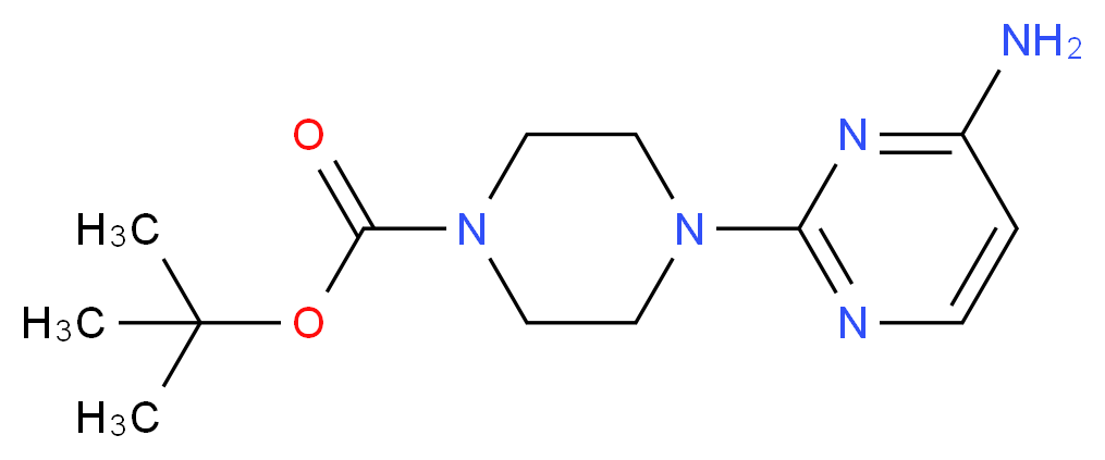 1-Boc-4-(4-Aminopyrimidin-2-yl)piperazine_Molecular_structure_CAS_1041054-18-5)