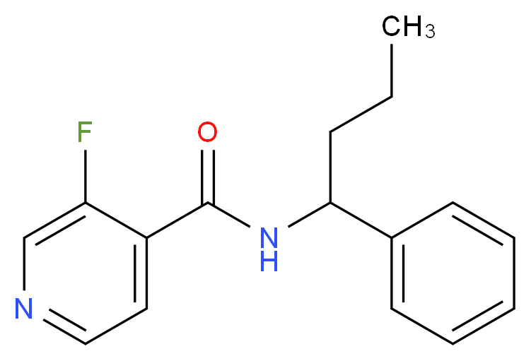 3-fluoro-N-(1-phenylbutyl)isonicotinamide_Molecular_structure_CAS_)