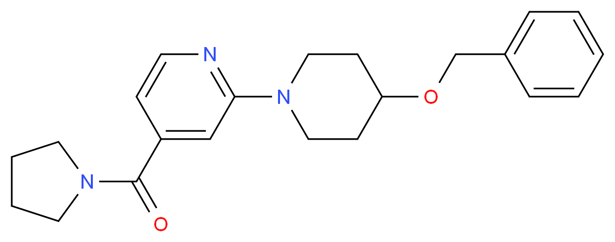 2-[4-(benzyloxy)-1-piperidinyl]-4-(1-pyrrolidinylcarbonyl)pyridine_Molecular_structure_CAS_)