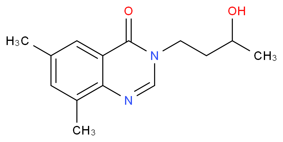 3-(3-hydroxybutyl)-6,8-dimethylquinazolin-4(3H)-one_Molecular_structure_CAS_)