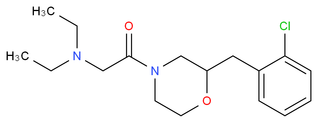 2-[2-(2-chlorobenzyl)-4-morpholinyl]-N,N-diethyl-2-oxoethanamine_Molecular_structure_CAS_)