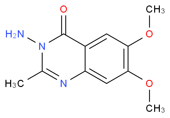 3-amino-6,7-dimethoxy-2-methylquinazolin-4(3H)-one_Molecular_structure_CAS_)