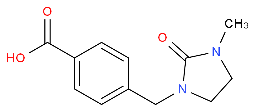 4-[(3-methyl-2-oxoimidazolidin-1-yl)methyl]benzoic acid_Molecular_structure_CAS_)