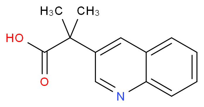 2-Methyl-2-(3-quinolinyl)propanoic acid_Molecular_structure_CAS_)