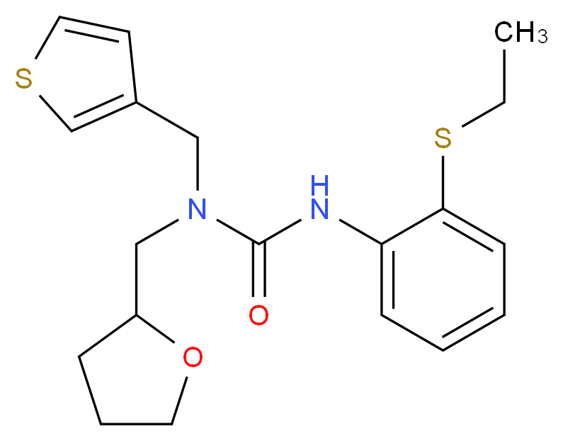 N'-[2-(ethylthio)phenyl]-N-(tetrahydrofuran-2-ylmethyl)-N-(3-thienylmethyl)urea_Molecular_structure_CAS_)