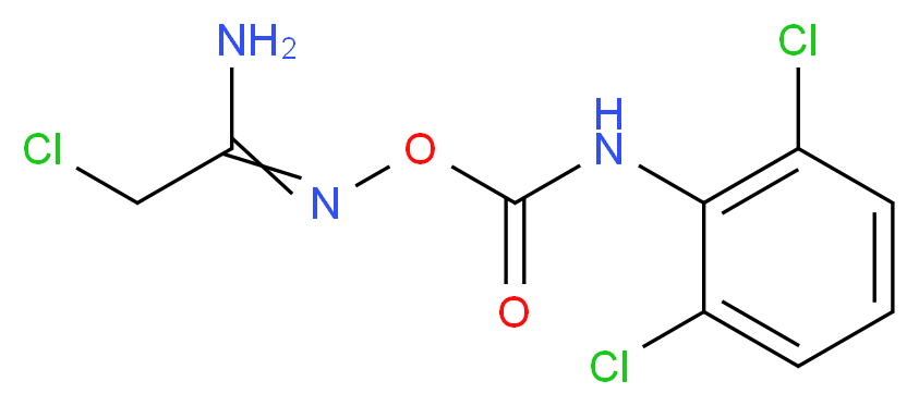 2-chloro-N'-{[(2,6-dichloroanilino)carbonyl]oxy}ethanimidamide_Molecular_structure_CAS_)