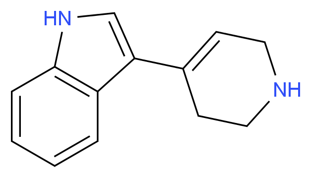3-(1,2,3,6-Tetrahydropyridin-4-yl)-1H-indole_Molecular_structure_CAS_)