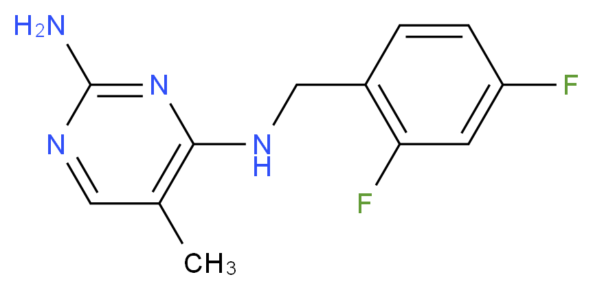 N~4~-(2,4-difluorobenzyl)-5-methylpyrimidine-2,4-diamine_Molecular_structure_CAS_)