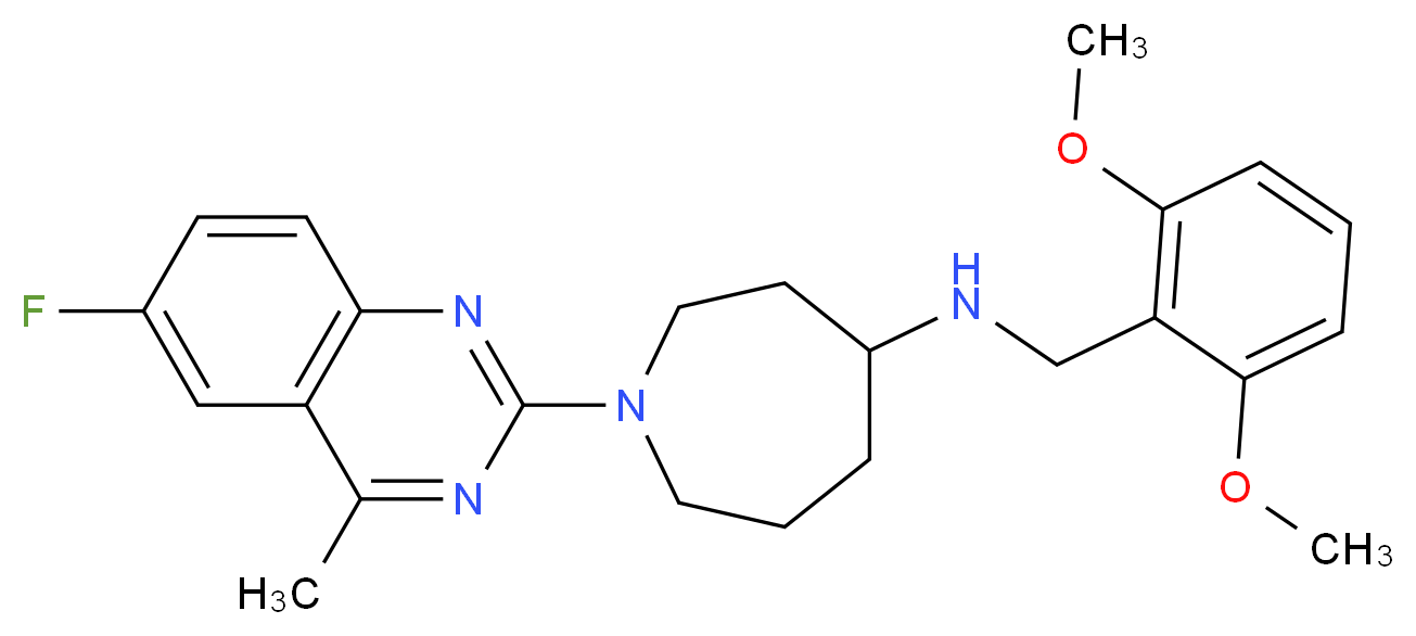 N-(2,6-dimethoxybenzyl)-1-(6-fluoro-4-methyl-2-quinazolinyl)-4-azepanamine_Molecular_structure_CAS_)