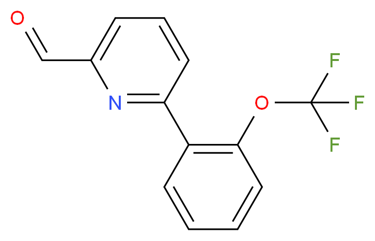 6-(2-(TRIFLUOROMETHOXY)PHENYL)PICOLINALDEHYDE_Molecular_structure_CAS_)