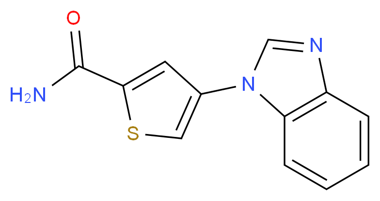 4-(1H-benzimidazol-1-yl)thiophene-2-carboxamide_Molecular_structure_CAS_)