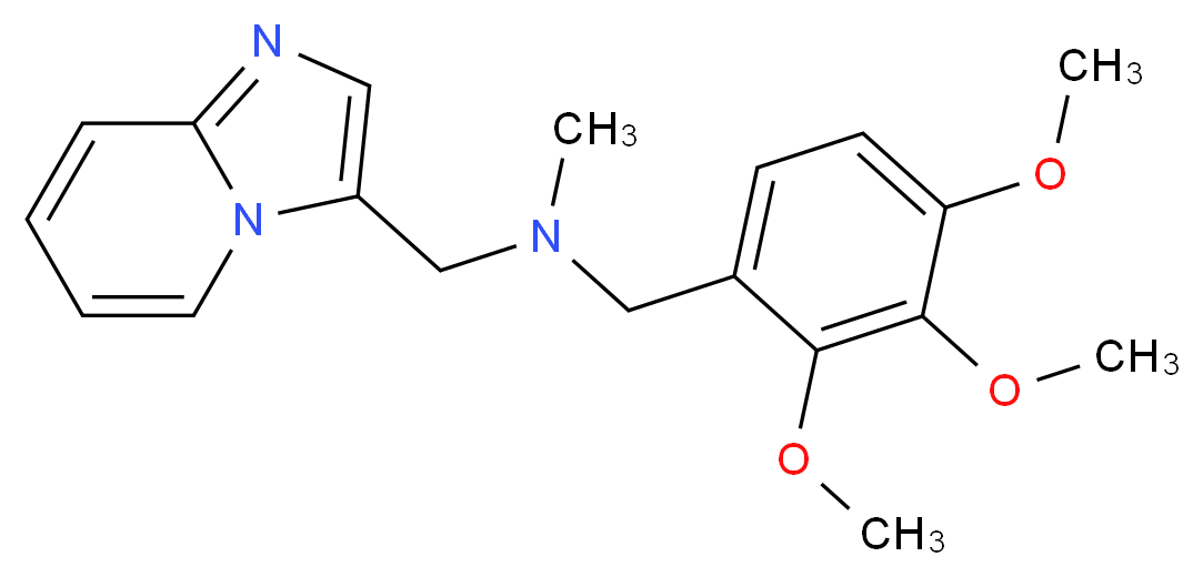 (imidazo[1,2-a]pyridin-3-ylmethyl)methyl(2,3,4-trimethoxybenzyl)amine_Molecular_structure_CAS_)