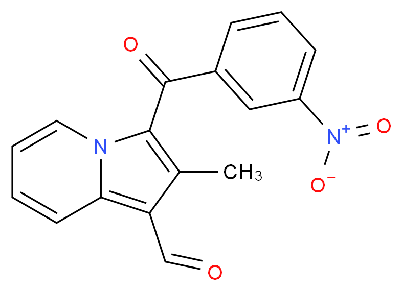 2-Methyl-3-(3-nitro-benzoyl)-indolizine-1-carbaldehyde_Molecular_structure_CAS_)