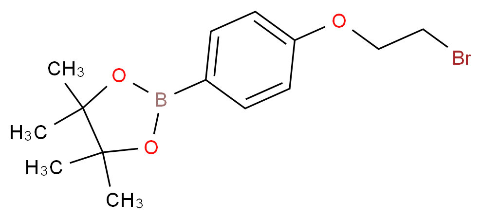 2-(4-(2-Bromoethoxy)phenyl)-4,4,5,5-tetramethyl-1,3,2-dioxaborolane_Molecular_structure_CAS_913836-27-8)