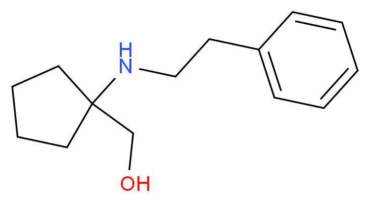 {1-[(2-phenylethyl)amino]cyclopentyl}methanol_Molecular_structure_CAS_)