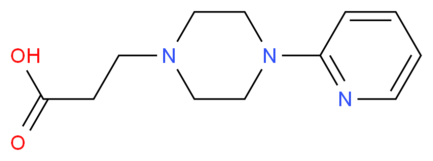 3-(4-Pyridin-2-ylpiperazin-1-yl)propanoic acid dihydrochloride_Molecular_structure_CAS_)