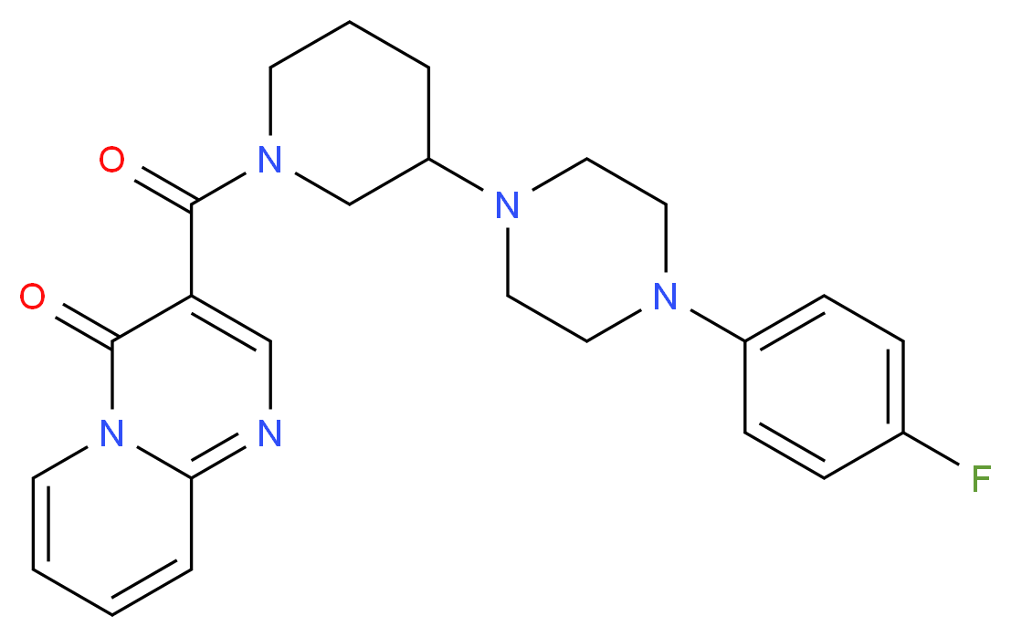 3-({3-[4-(4-fluorophenyl)-1-piperazinyl]-1-piperidinyl}carbonyl)-4H-pyrido[1,2-a]pyrimidin-4-one_Molecular_structure_CAS_)