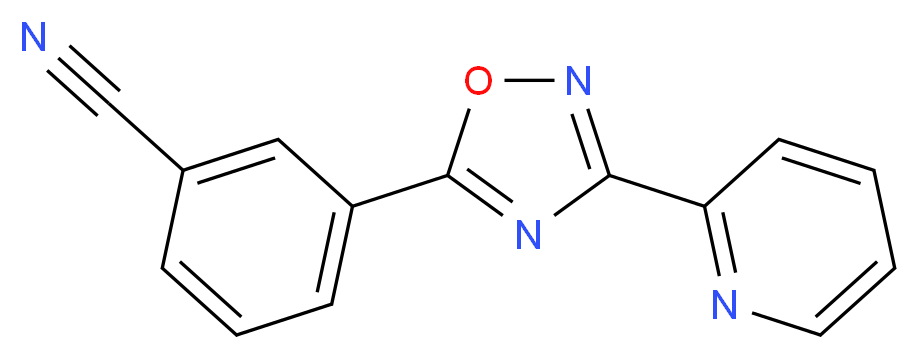 3-(3-(pyridin-2-yl)-1,2,4-oxadiazol-5-yl)benzonitrile_Molecular_structure_CAS_327056-18-8)