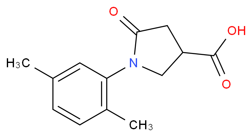 1-(2,5-Dimethylphenyl)-5-oxopyrrolidine-3-carboxylic acid_Molecular_structure_CAS_63674-68-0)