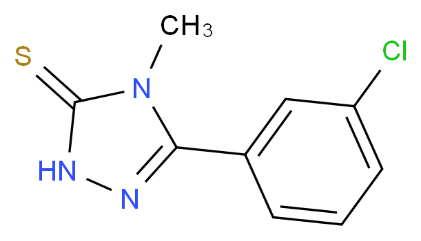 3-(3-chlorophenyl)-4-methyl-4,5-dihydro-1H-1,2,4-triazole-5-thione_Molecular_structure_CAS_)