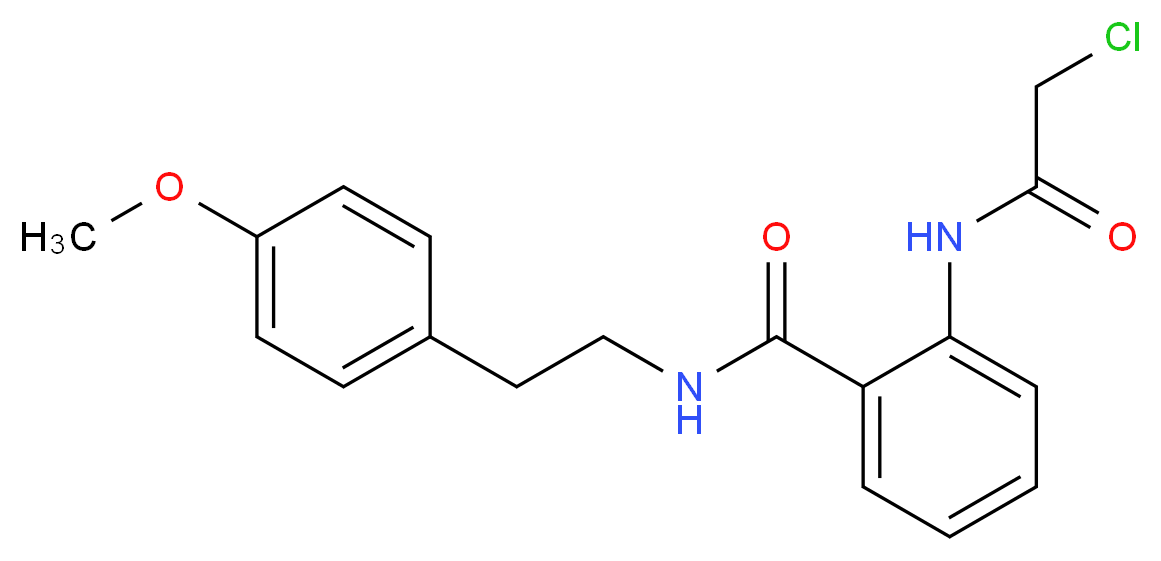 2-(2-Chloro-acetylamino)-N-[2-(4-methoxy-phenyl)-ethyl]-benzamide_Molecular_structure_CAS_)