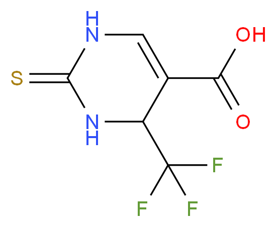 2-thioxo-4-(trifluoromethyl)-1,2,3,4-tetrahydropyrimidine-5-carboxylic acid_Molecular_structure_CAS_)