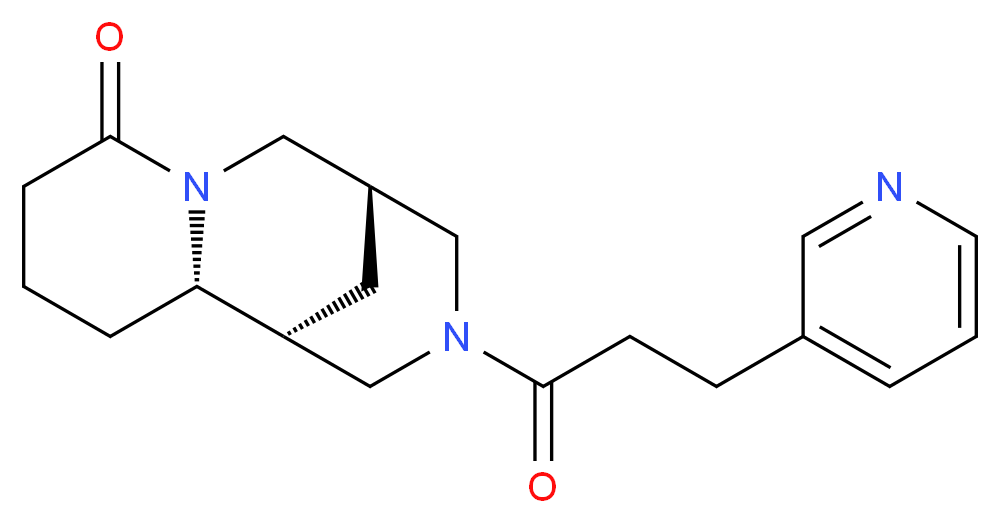 (1R,5R,11aS)-3-(3-pyridin-3-ylpropanoyl)decahydro-8H-1,5-methanopyrido[1,2-a][1,5]diazocin-8-one_Molecular_structure_CAS_)
