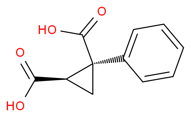 (1S,2R)-1-phenylcyclopropane-1,2-dicarboxylic acid_Molecular_structure_CAS_)