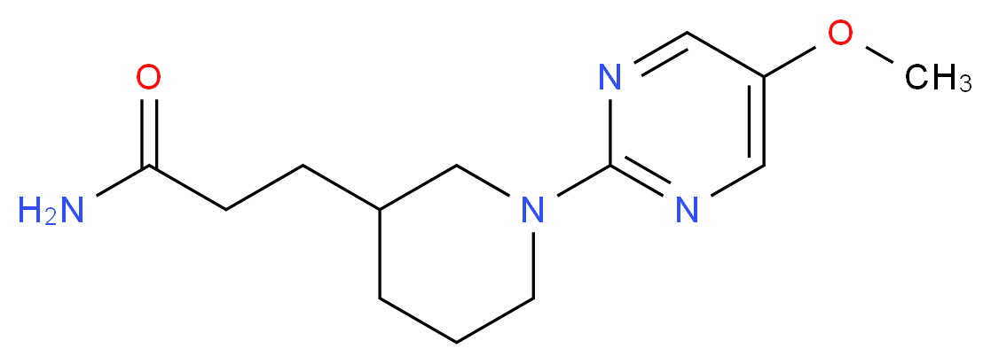 3-[1-(5-methoxy-2-pyrimidinyl)-3-piperidinyl]propanamide_Molecular_structure_CAS_)