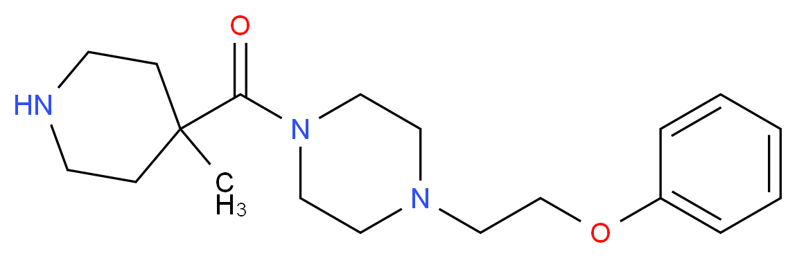 1-[(4-methyl-4-piperidinyl)carbonyl]-4-(2-phenoxyethyl)piperazine_Molecular_structure_CAS_)