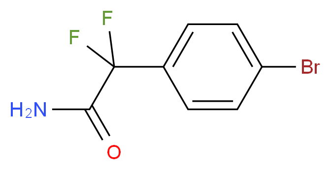 2-(4-bromophenyl)-2,2-difluoroacetamide_Molecular_structure_CAS_)