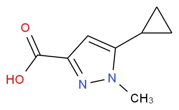 5-cyclopropyl-1-methyl-1H-pyrazole-3-carboxylic acid_Molecular_structure_CAS_)
